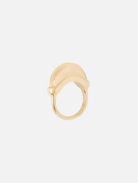 Solid Luna Mini Ring,WYLD BOX JEWELRY,YELLOW GOLD,Image 3