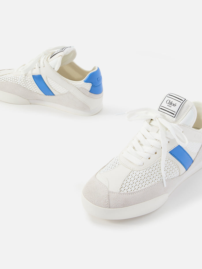 Kick Sneaker,CHLOÉ,WHITE/BLUE,Image 1