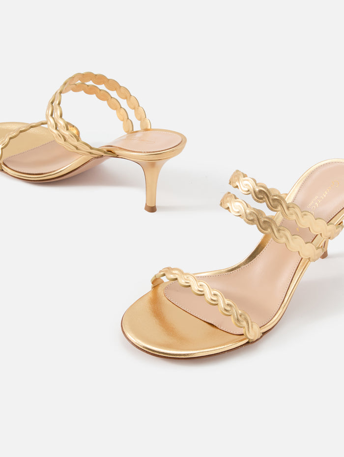 Scalloped Sandal 70mm,GIANVITO ROSSI,MEKONG,Image 1