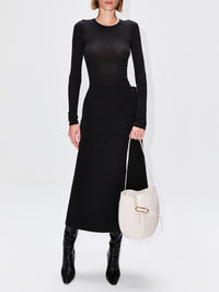 Belted Bucket Bag,LIFFNER,CREAM,Image 2