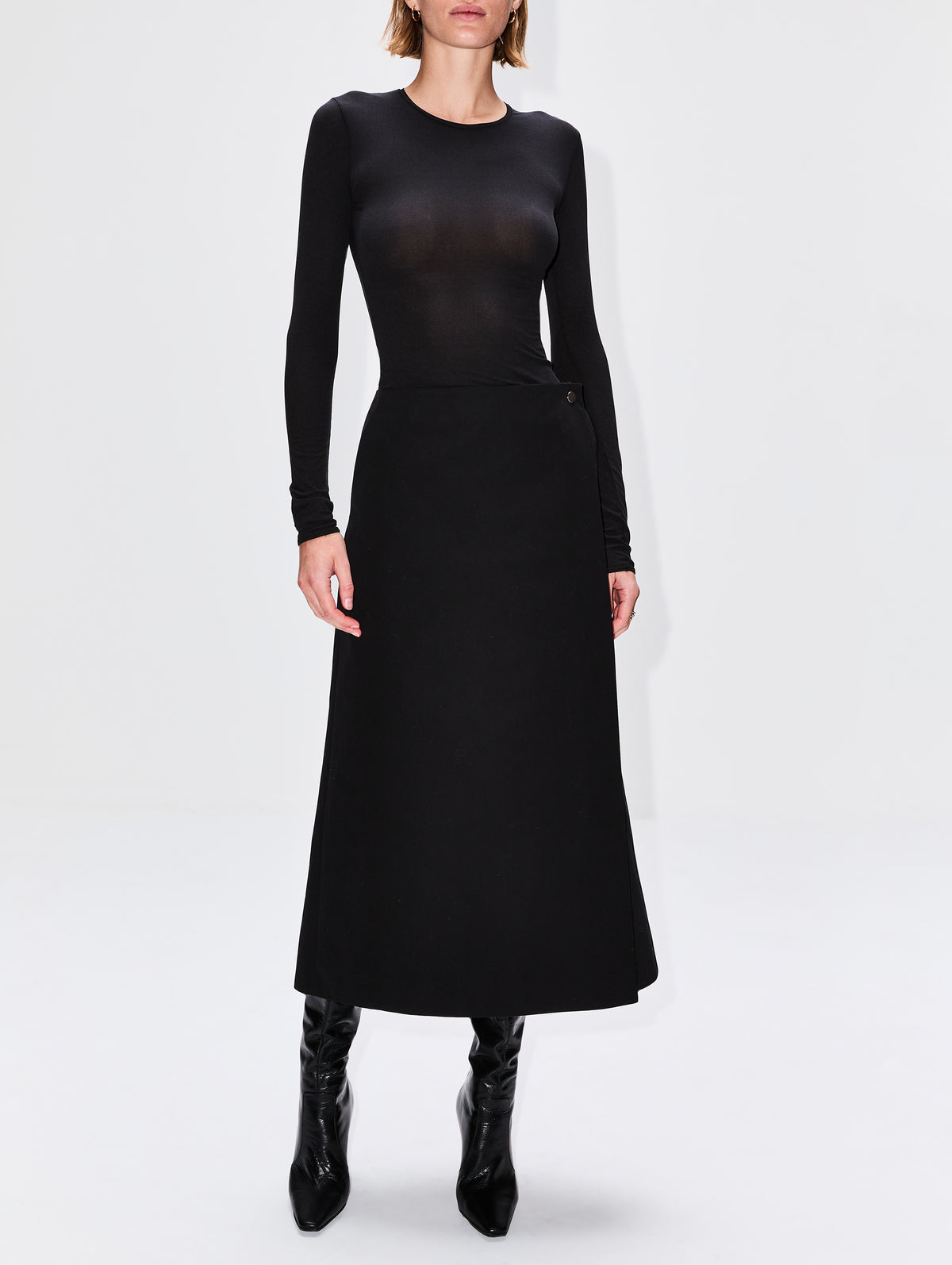 Carey Skirt,PARTOW,BLACK,Image 2