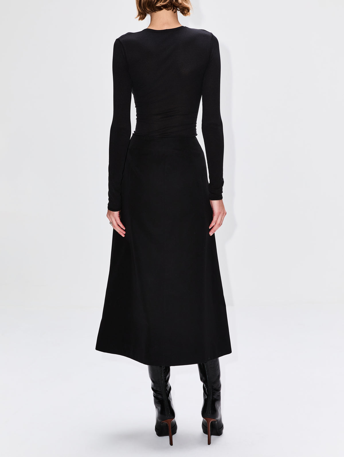 Carey Skirt,PARTOW,BLACK,Image 4
