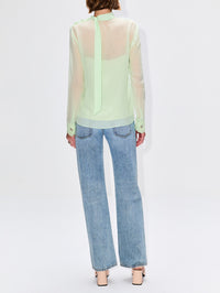 Light Silk Top,GUCCI,VINTAGE MINT,Image 3