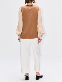 Cerea Blouse,MAX MARA,BLACK MULTI,Image 3
