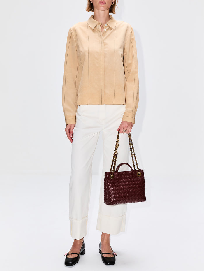 Small Andiamo Bag,BOTTEGA VENETA,MADDER BROWN,Image 1