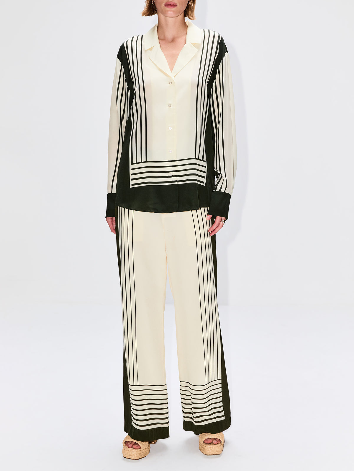 Leilana Shirt,SIR.,GARDEN STRIPE,Image 2