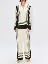 Leilana Shirt,SIR.,GARDEN STRIPE,Image 2
