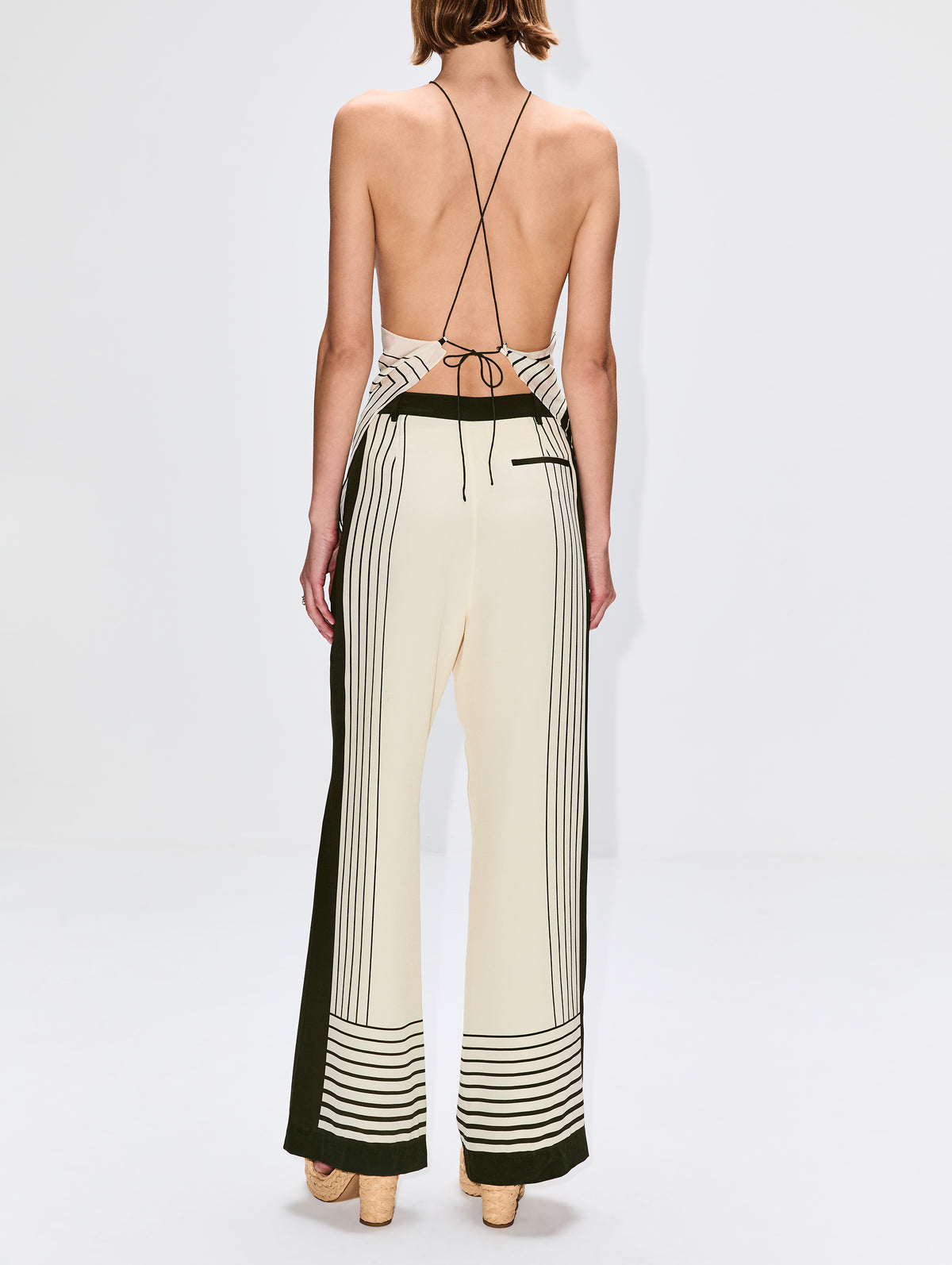 Leilana Scarf,SIR.,GARDEN STRIPE,Image 3