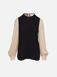 Cerea Blouse,MAX MARA,BLACK MULTI,Image 1