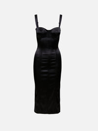 Bustier Dress,DOLCE & GABBANA,BLACK,Image 1