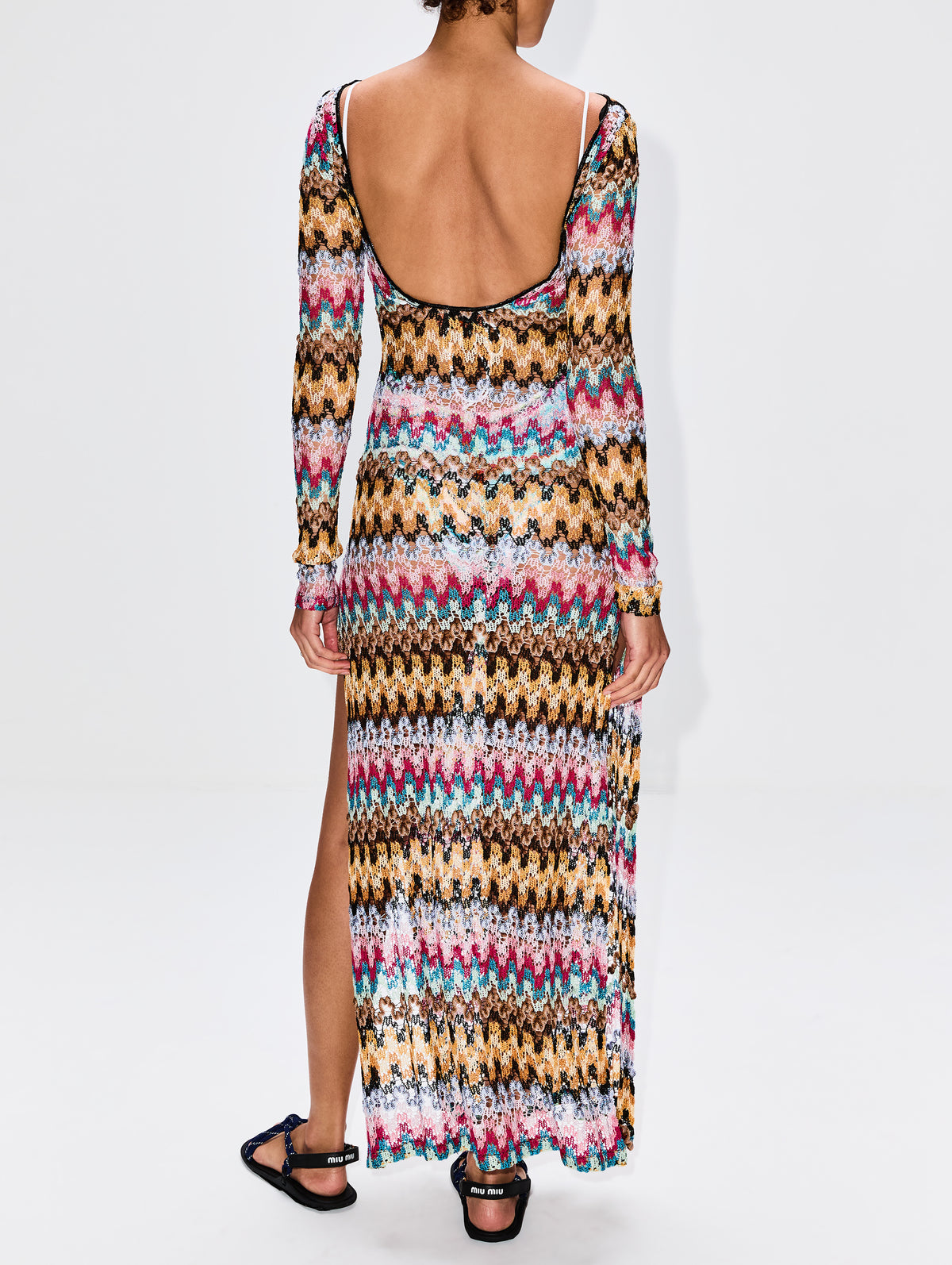 Long Cover Up,MISSONI MARE,MULTI WITH DARK BASE,Image 4