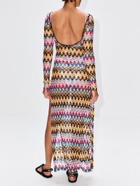 Long Cover Up,MISSONI MARE,MULTI WITH DARK BASE,Image 4