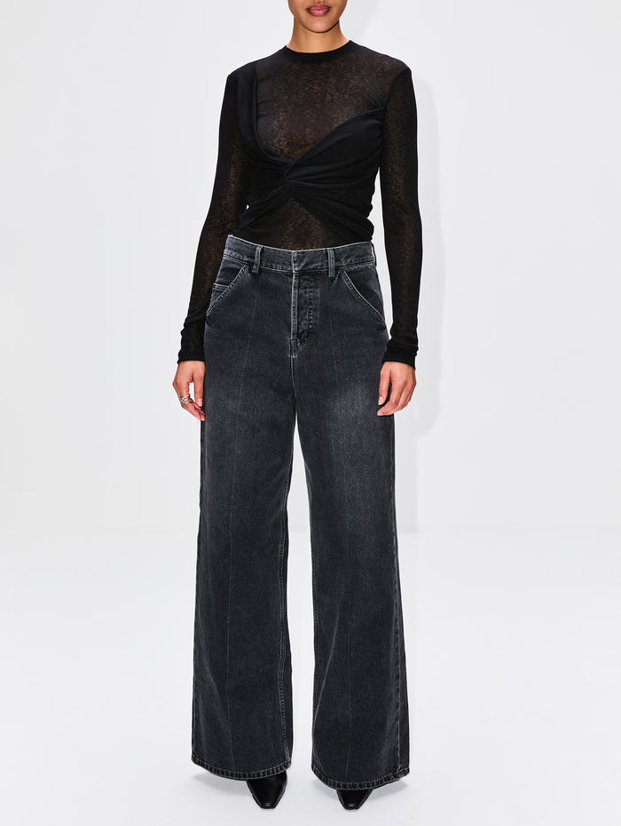 Izolda Top,NANUSHKA,BLACK,Image 1