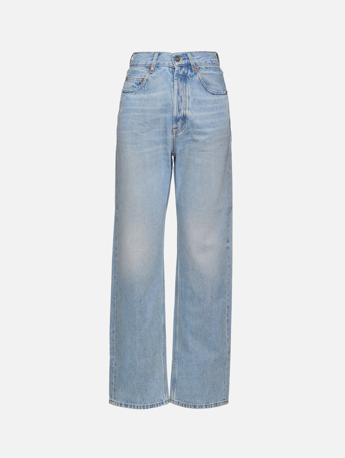 V Waist Jean,SAINT LAURENT,MICHIGAN BLUE,Image 1