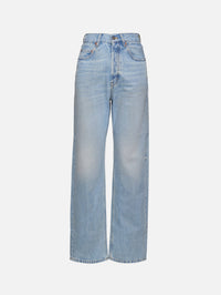 V Waist Jean,SAINT LAURENT,MICHIGAN BLUE,Image 1