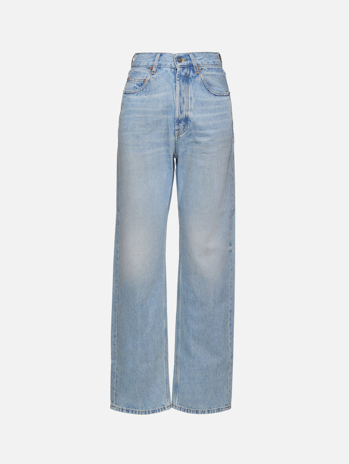 V Waist Jean,SAINT LAURENT,MICHIGAN BLUE,Image 1