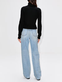 V Waist Jean,SAINT LAURENT,MICHIGAN BLUE,Image 3