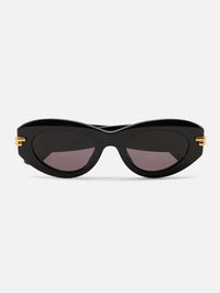 Bold Ribbon Beveled Oval Frame,KERING EYE - BOTTEGA VENETA,HAVANA,Image 1