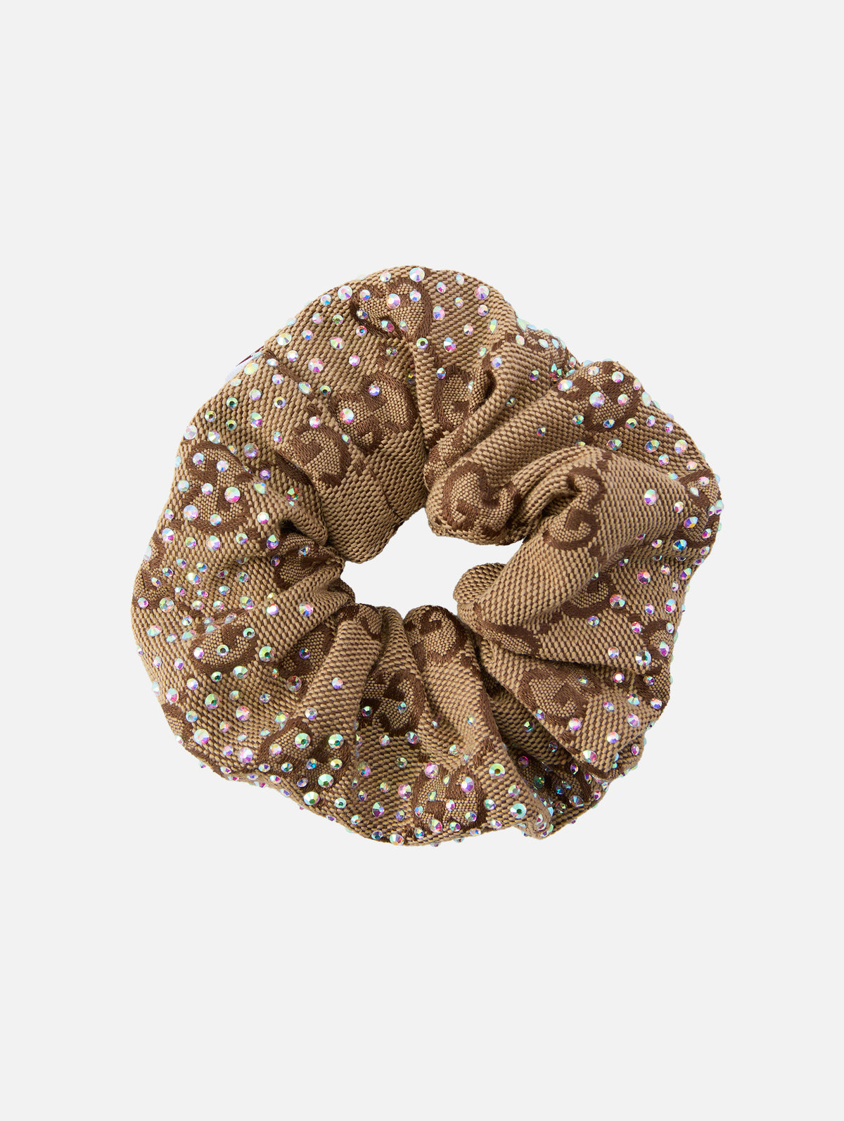 Logo Scrunchie,GUCCI,BEIGE,Image 1