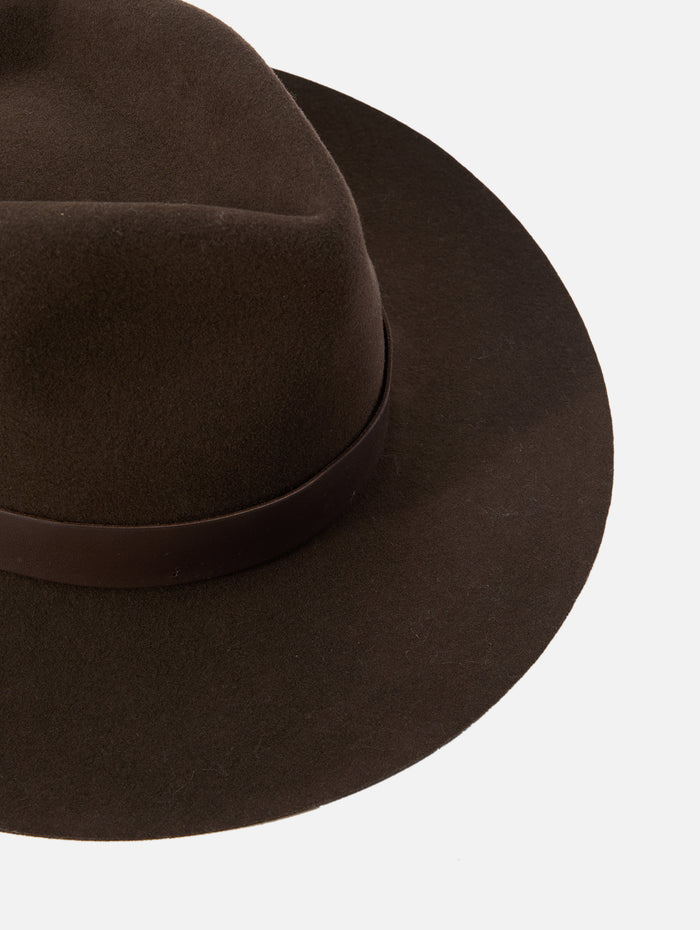 Ross Packable Wool Hat,JANESSA LEONE,CHOCOLATE,Image 1