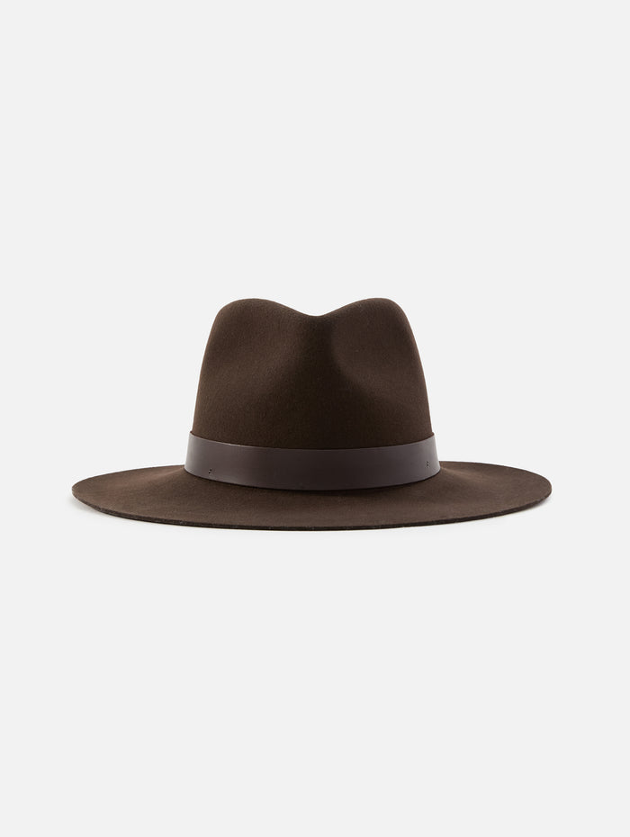 Ross Packable Wool Hat,JANESSA LEONE,CHOCOLATE,Image 1