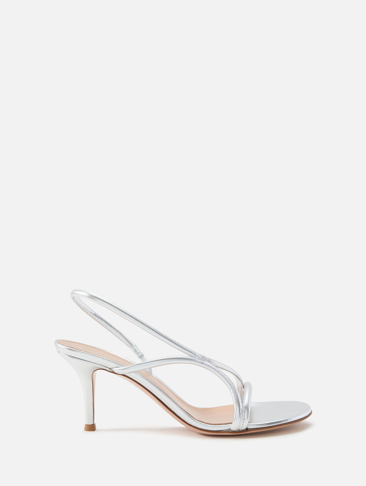 Nuit Sandal 70mm,GIANVITO ROSSI,SILVER,Image 1