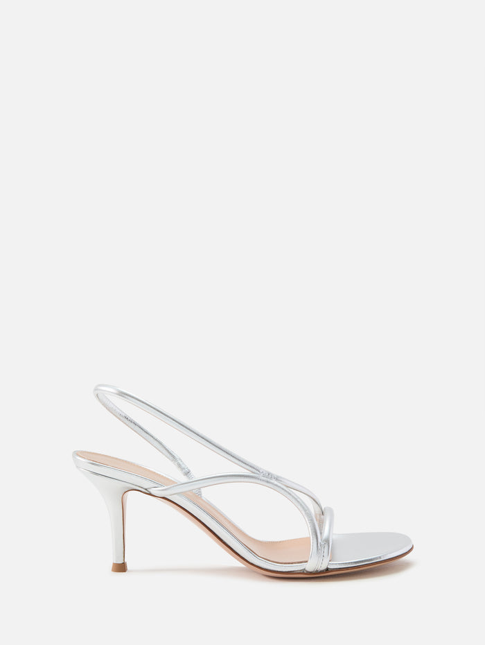 Nuit Sandal 70mm,GIANVITO ROSSI,SILVER,Image 1