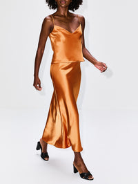 Valletta Skirt,GALVAN,OCHRE,Image 3