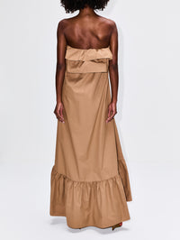 Strapless Dress,SAINT LAURENT,CINNAMON,Image 4