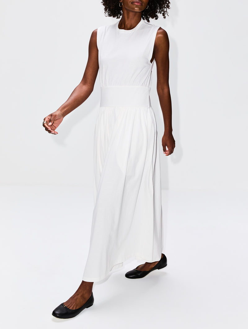 Sleeveless Cotton Tee Dress