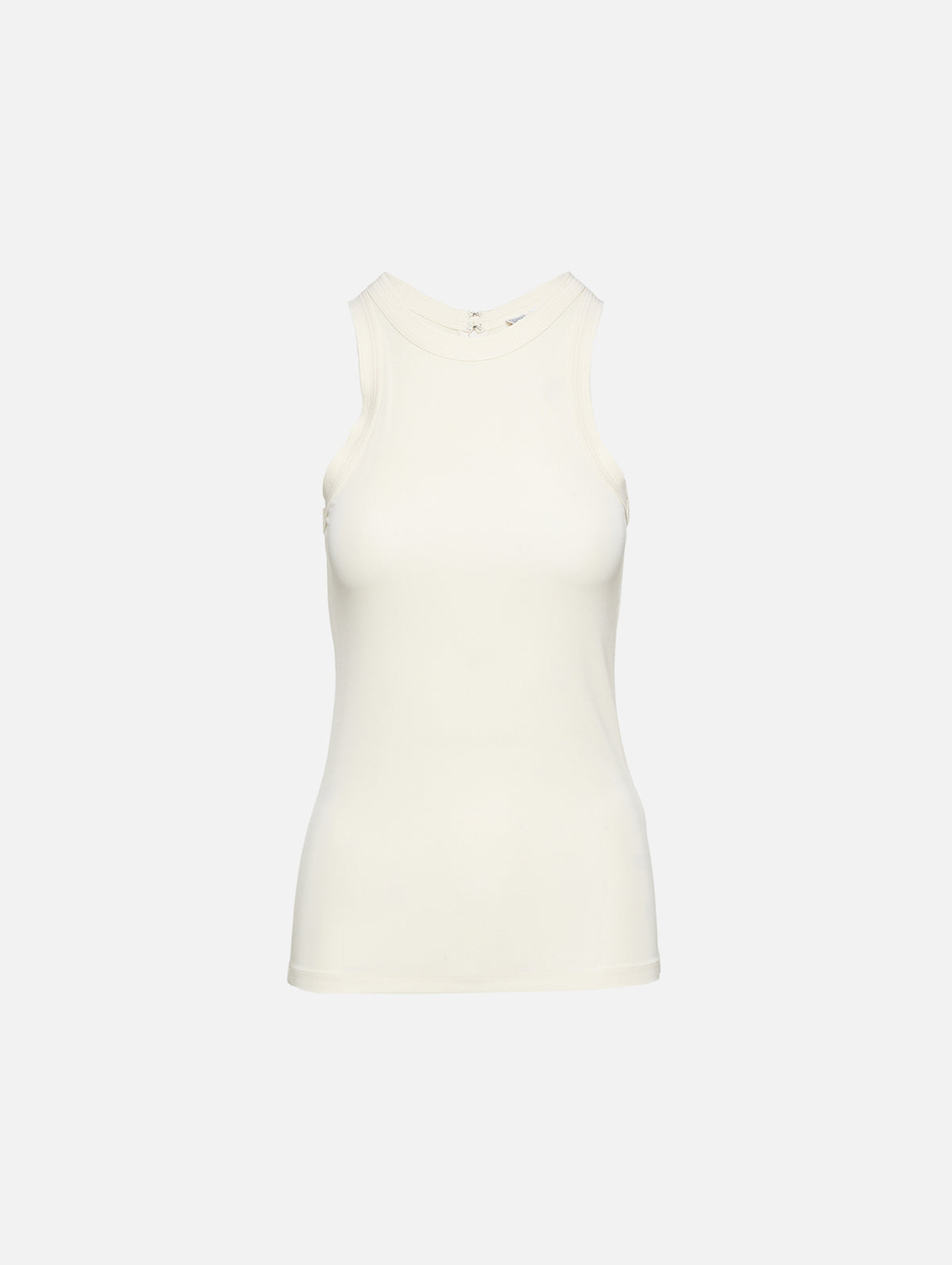 Fluid Jersey Tank,TOTÉME,ECRU,Image 1