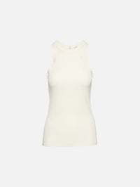 Fluid Jersey Tank,TOTÉME,ECRU,Image 1