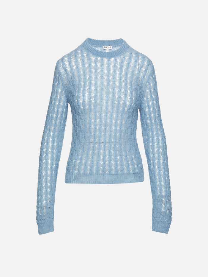 Sweater,LOEWE,LIGHT BLUE,Image 1
