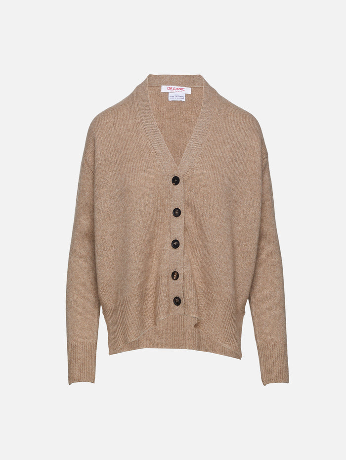 Cardigan,ORGANIC,STONE MELANGE,Image 1
