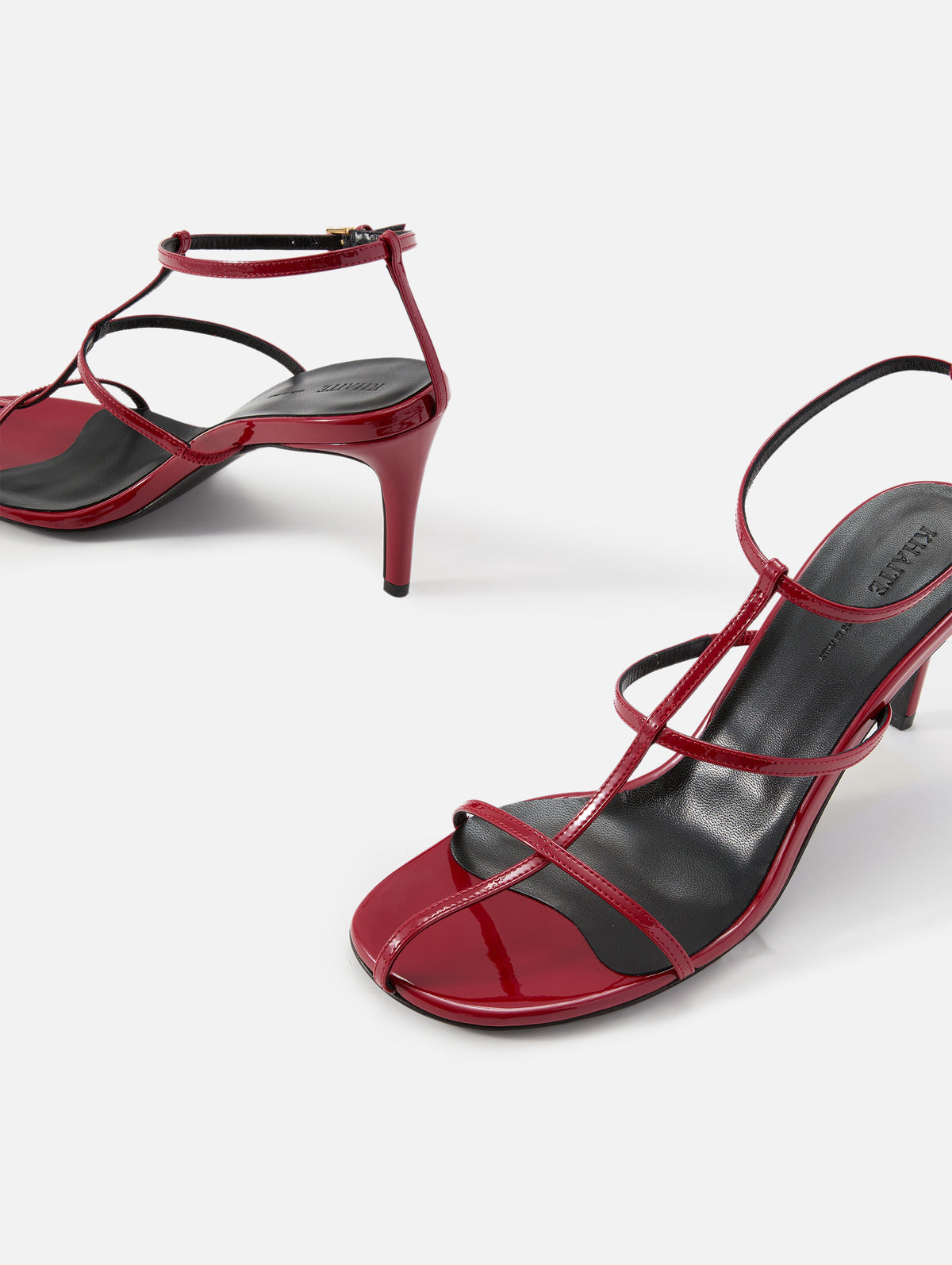 Cage Sandal 75mm,KHAITE,FIRE RED,Image 2