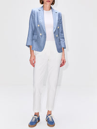 Slim Pant,ELEVENTY,WHITE,Image 2