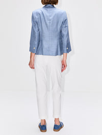 Slim Pant,ELEVENTY,WHITE,Image 3