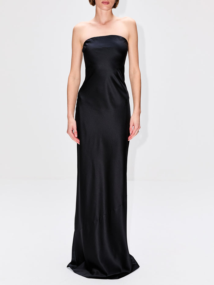 Amina Dress,ÉTERNE,BLACK,Image 1