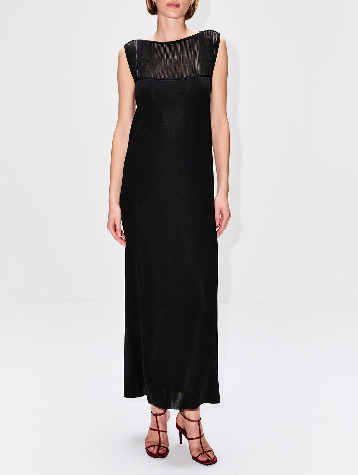 Ruslan Dress,KHAITE,BLACK,Image 2