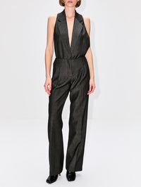 Facile Tailored Twill Bodysuit,CHRISTOPHER ESBER,SPECKLED BLACK,Image 2