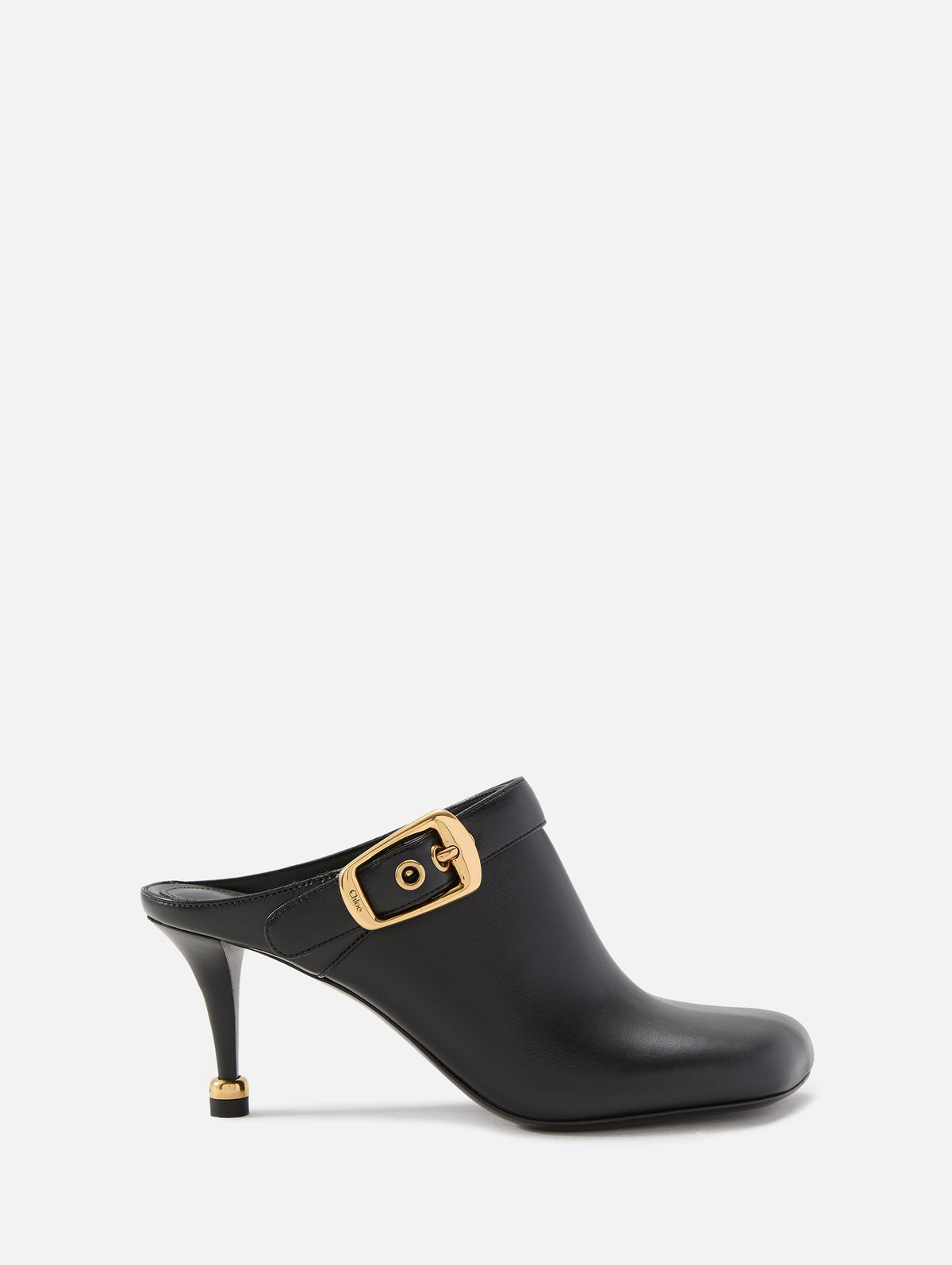 Andrea Heeled Mule,CHLOÉ,BLACK,Image 1