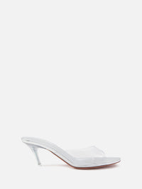 Alexa Glass Slipper 60mm,AMINA MUADDI,PVC/TRANSPARENT,Image 1