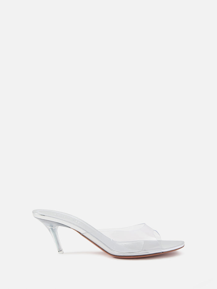 Alexa Glass Slipper 60mm,AMINA MUADDI,PVC/TRANSPARENT,Image 1