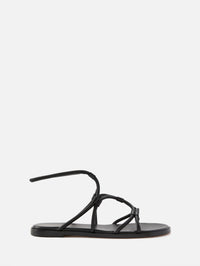 Strappy Flat Sandal,GIANVITO ROSSI,BLACK,Image 1