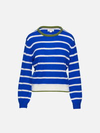 Ryann Sweater,BIRDS OF PARADIS BY TROVATA,BLUE STRIPE,Image 1