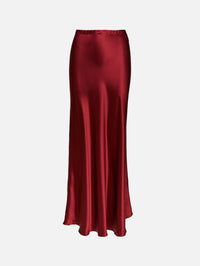 Bias Maxi Skirt,ROSETTA GETTY,BERRY,Image 1