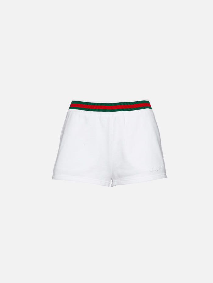 Jersey Short,GUCCI,WHITE/MIX,Image 1