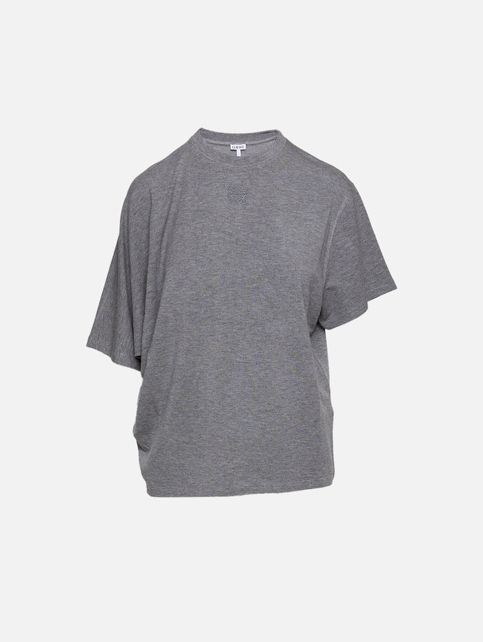 Draped T-Shirt,LOEWE,ANTHRACITE,Image 1