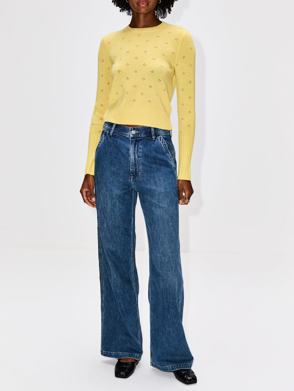 Teri Wide Leg Carpenter Pant,DENIMIST,SHANE INDIGO,Image 2