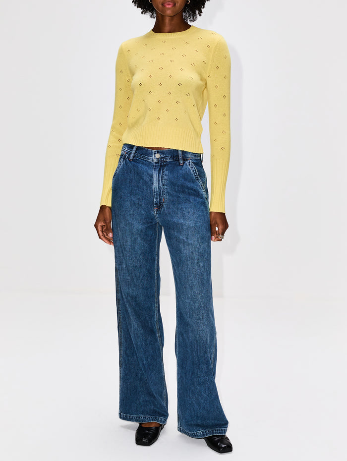 Teri Wide Leg Carpenter Pant,DENIMIST,SHANE INDIGO,Image 1